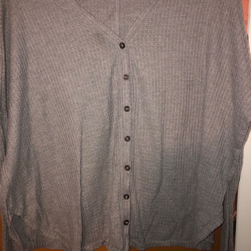 Out from Under Jojo Waffle Thermal Top UO - Picture 2 of 5